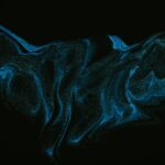 blue and black abstract painting