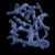 white and blue round decor